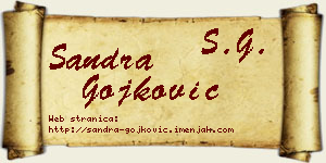 Sandra Gojković vizit kartica